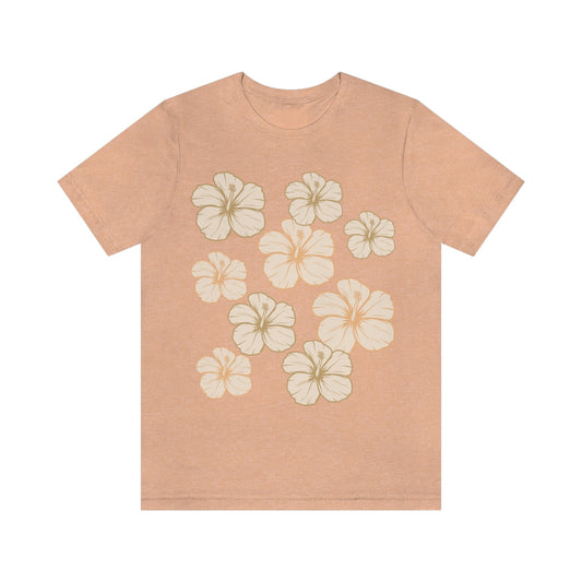 HIbiscus All Over Unisex Jersey Tee - Global Village Kailua Boutique