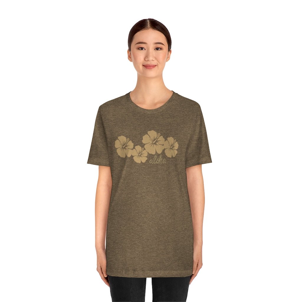 Hibiscus Aloha Unisex Jersey Tee Global Village Kailua Boutique