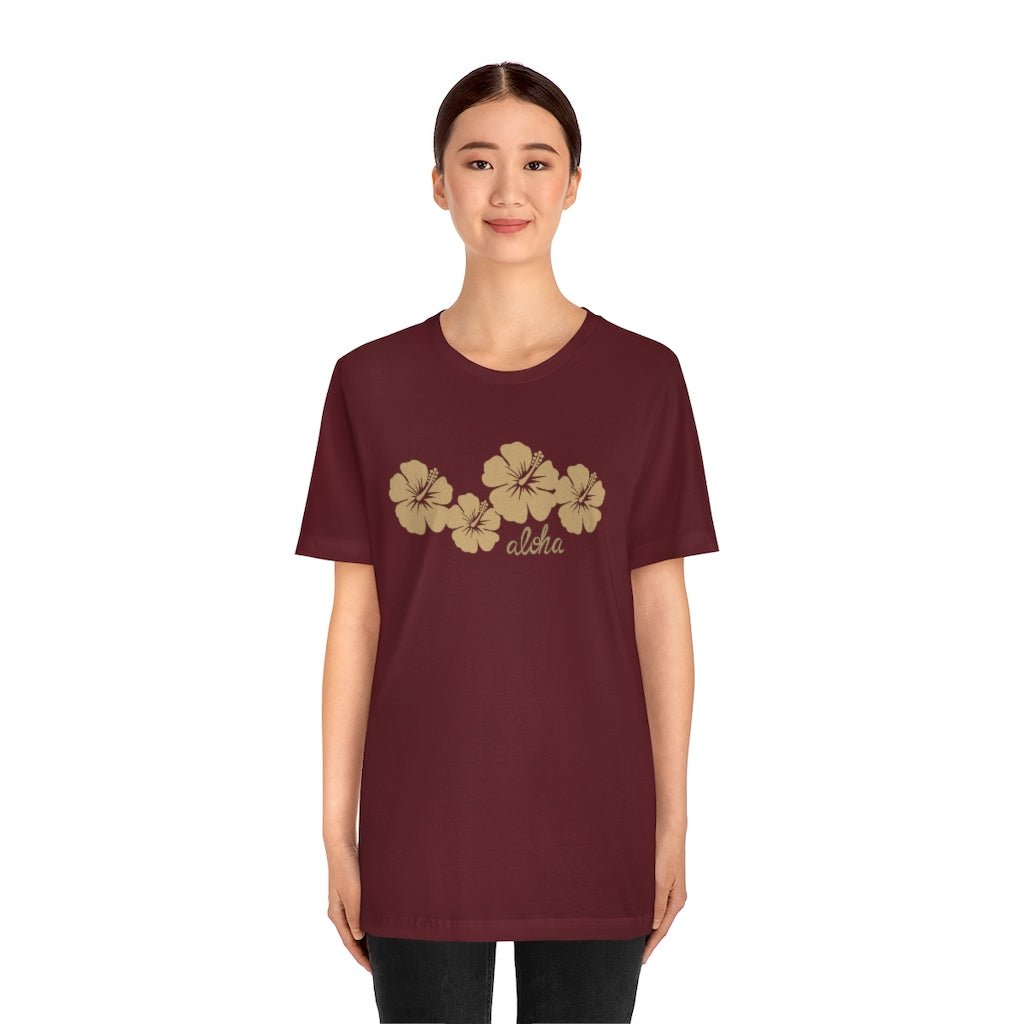 Hibiscus Aloha Unisex Jersey Tee Global Village Kailua Boutique