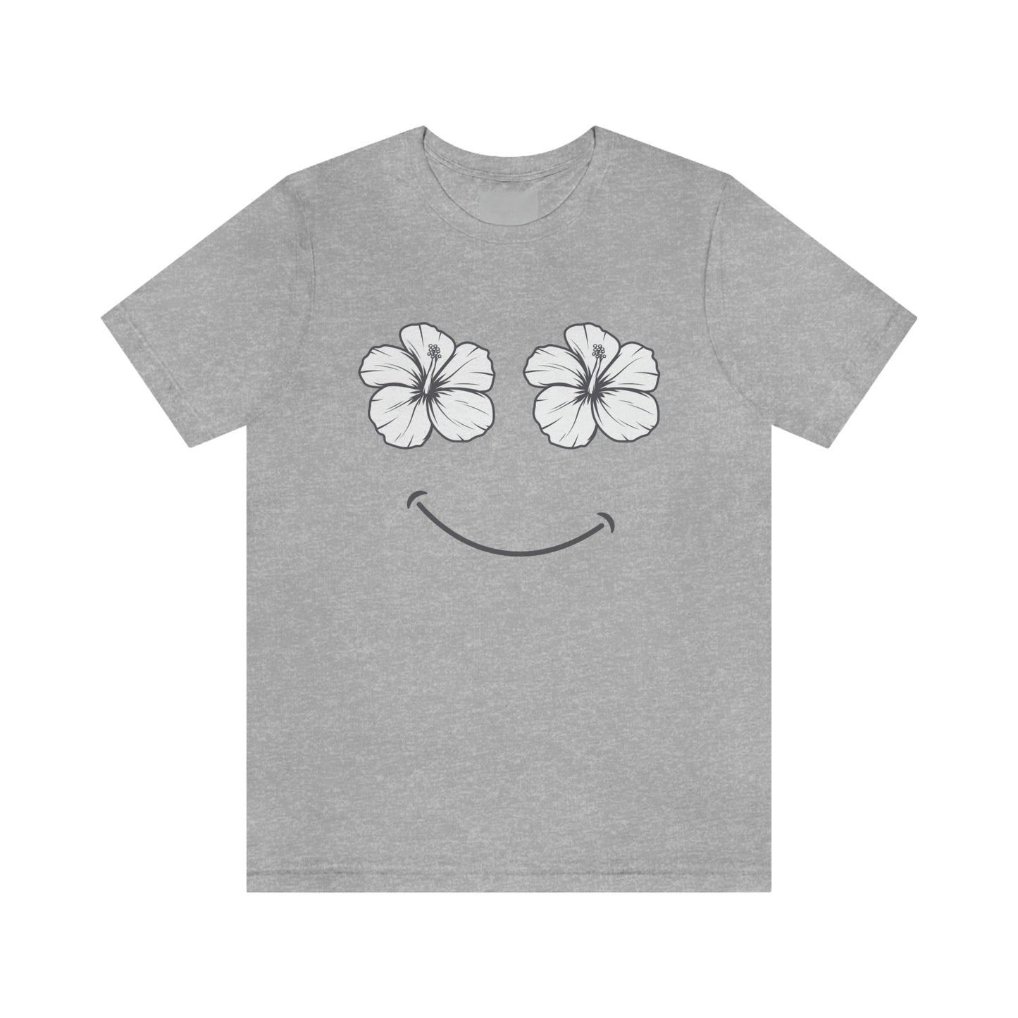 Hibiscus Happy Face Unisex Jersey Tee - Global Village Kailua Boutique