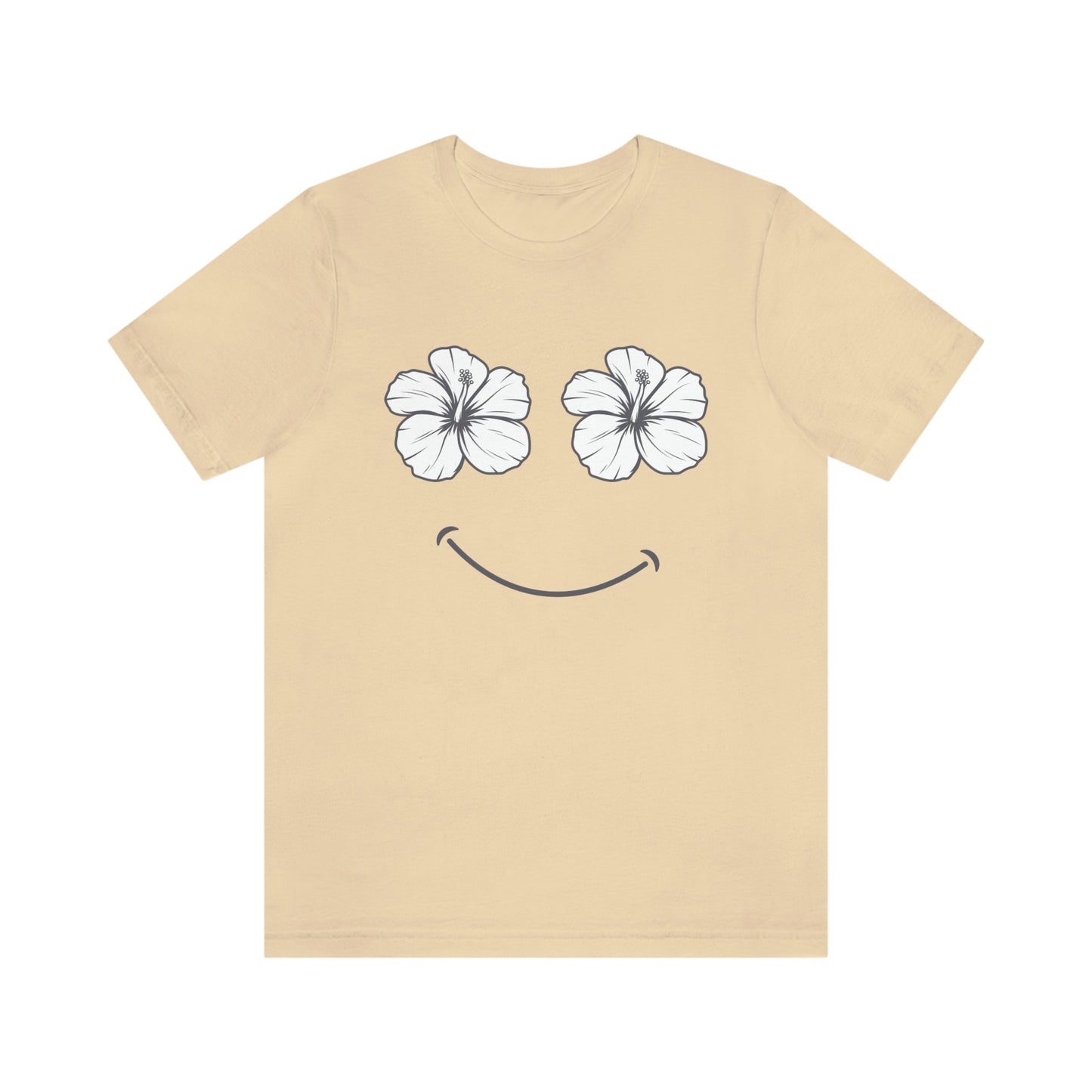 Hibiscus Happy Face Unisex Jersey Tee - Global Village Kailua Boutique