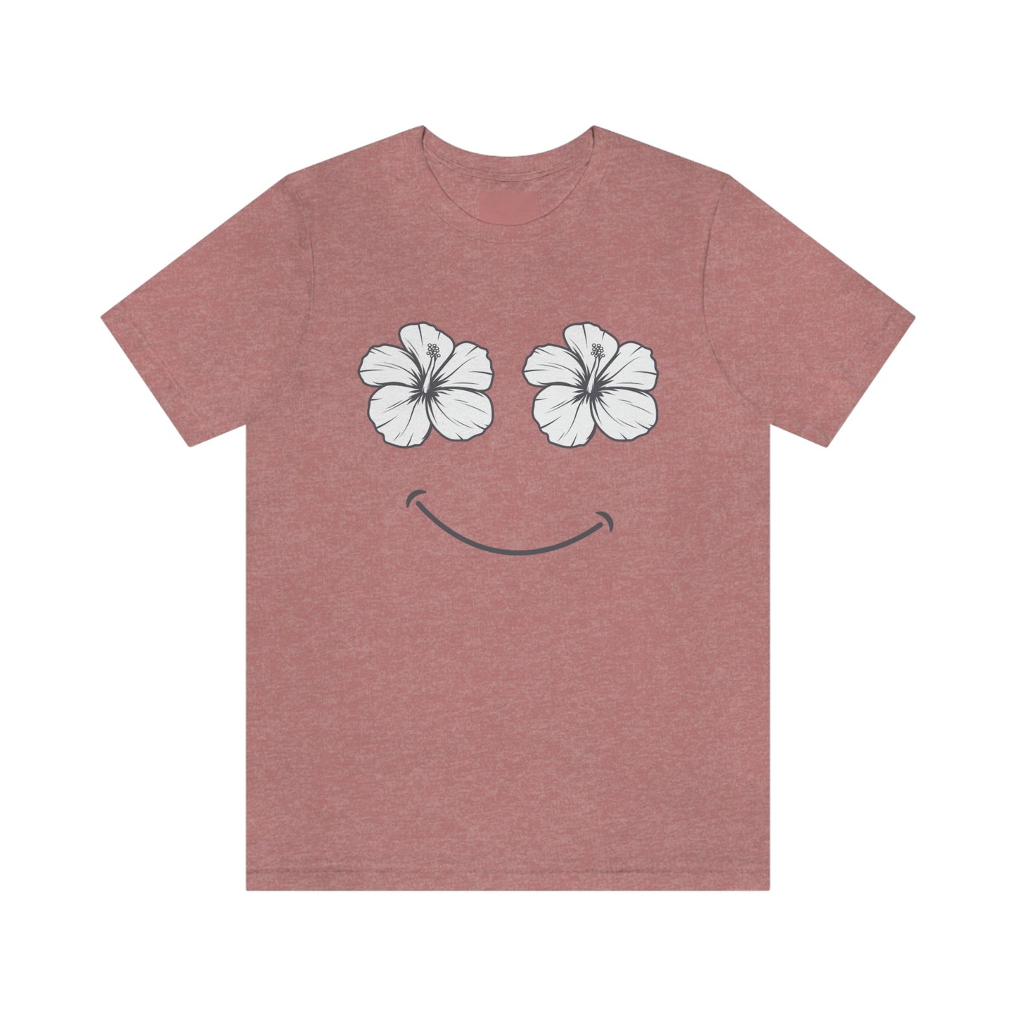 Hibiscus Happy Face Unisex Jersey Tee - Global Village Kailua Boutique