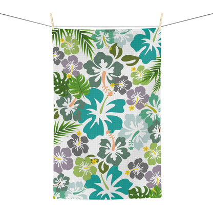 Hibiscus Spring Tea Towel - Global Village Kailua Boutique