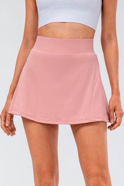 High Waist Pleated Active Skirt - Global Village Kailua Boutique