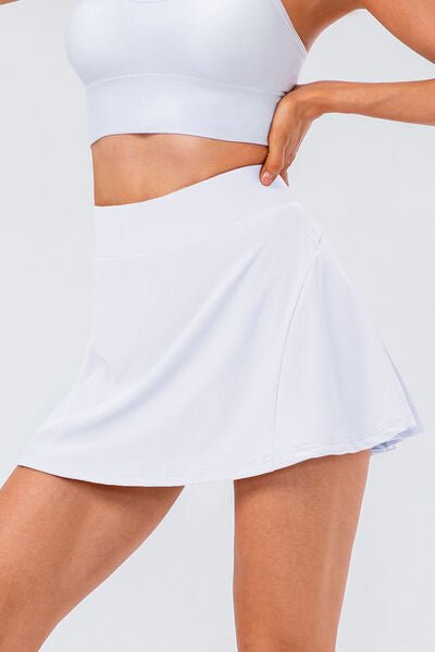 High Waist Pleated Active Skirt - Global Village Kailua Boutique