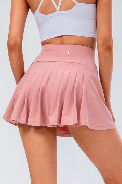 High Waist Pleated Active Skirt - Global Village Kailua Boutique