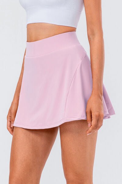 High Waist Pleated Active Skirt - Global Village Kailua Boutique