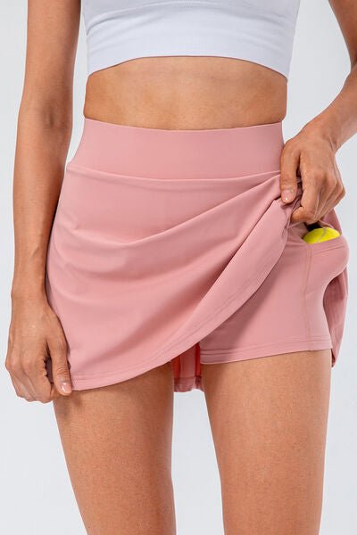 High Waist Pleated Active Skirt - Global Village Kailua Boutique