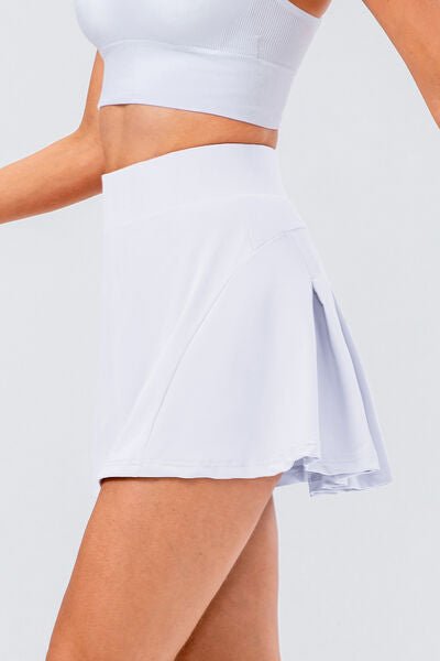 High Waist Pleated Active Skirt - Global Village Kailua Boutique