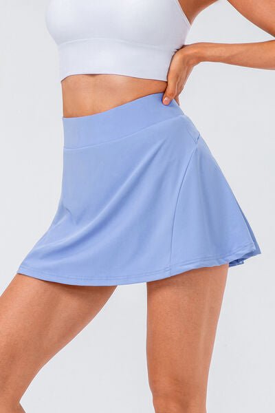 High Waist Pleated Active Skirt - Global Village Kailua Boutique