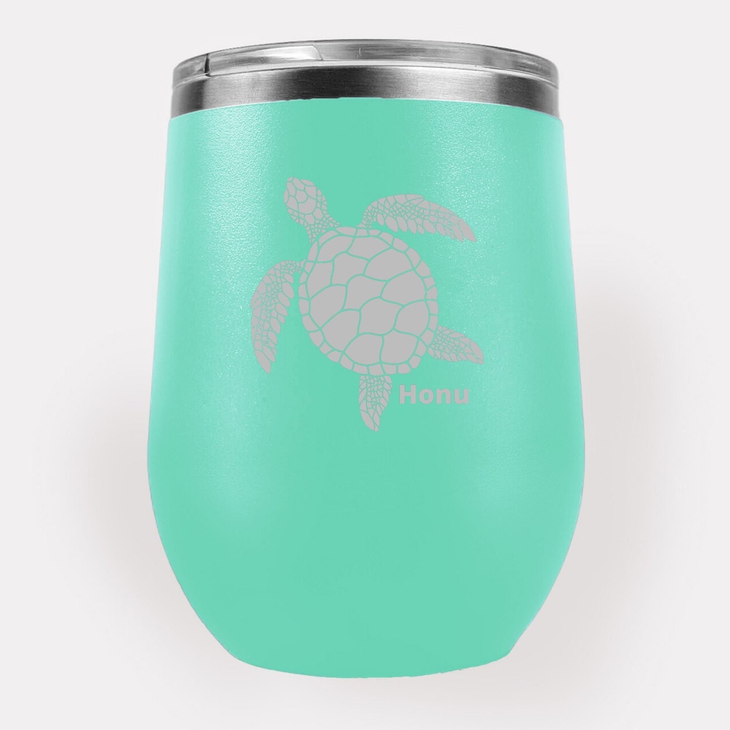 Honu 12oz Etched Tumbler Global Village Kailua Boutique