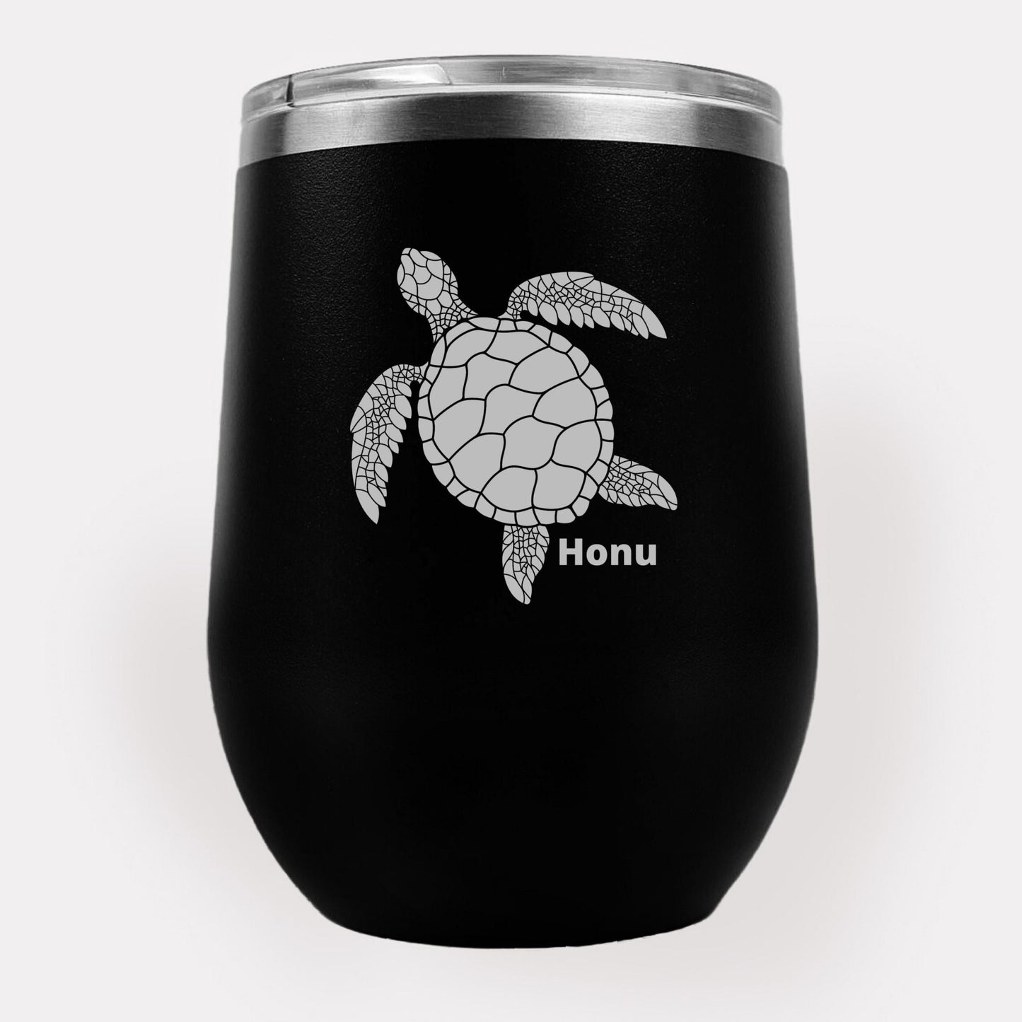 Honu 12oz Etched Tumbler Global Village Kailua Boutique