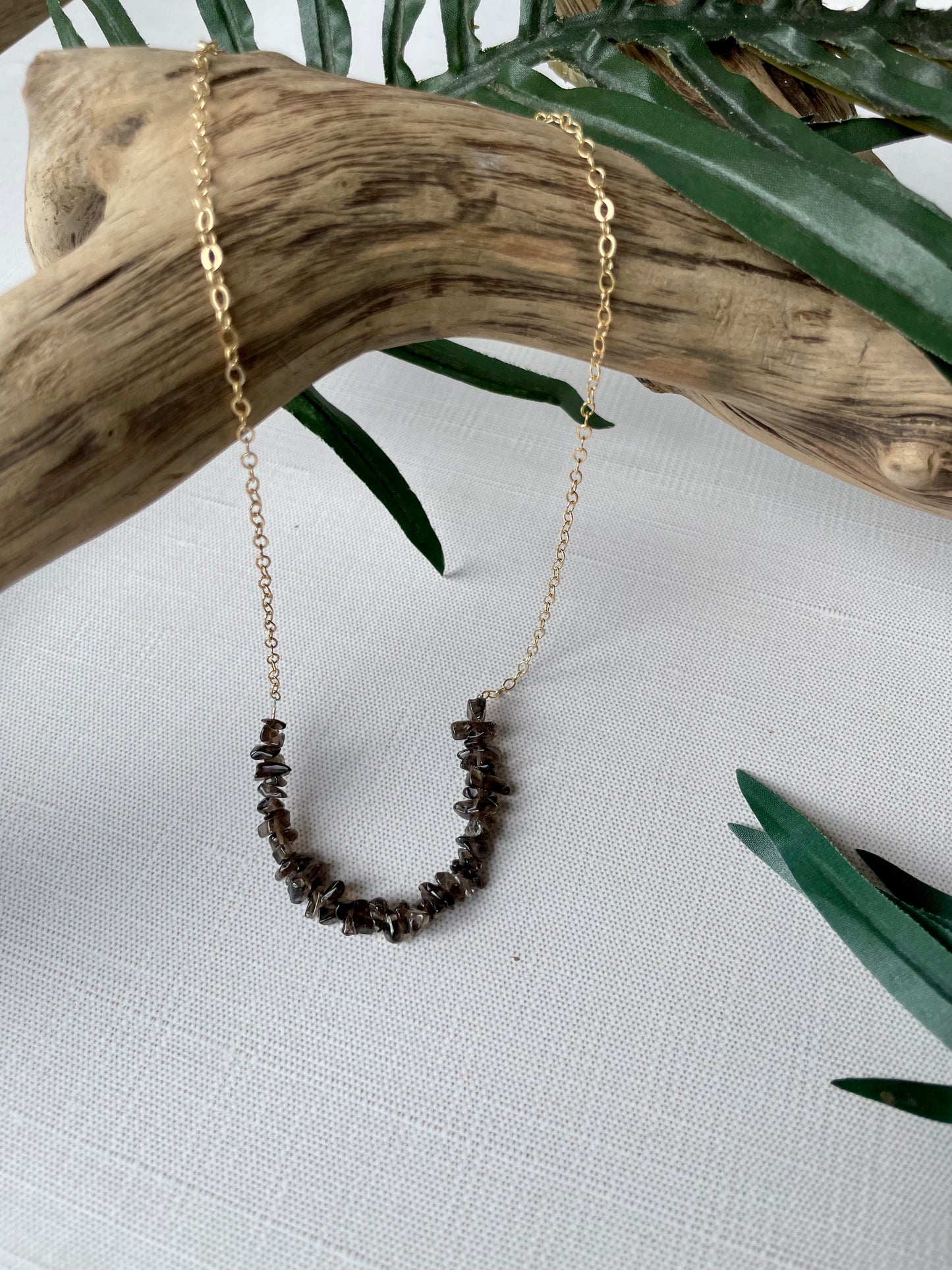 Delicate Gemstone Gold Filled Necklace Global Village Kailua Boutique