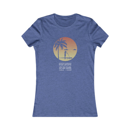 Instant Happiness Fitted Tee - Global Village Kailua Boutique