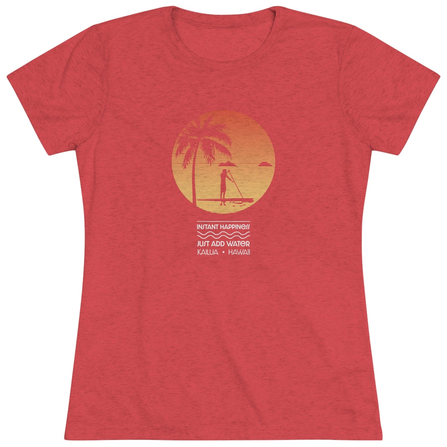 Instant Happiness Women's Triblend Tee - Global Village Kailua Boutique
