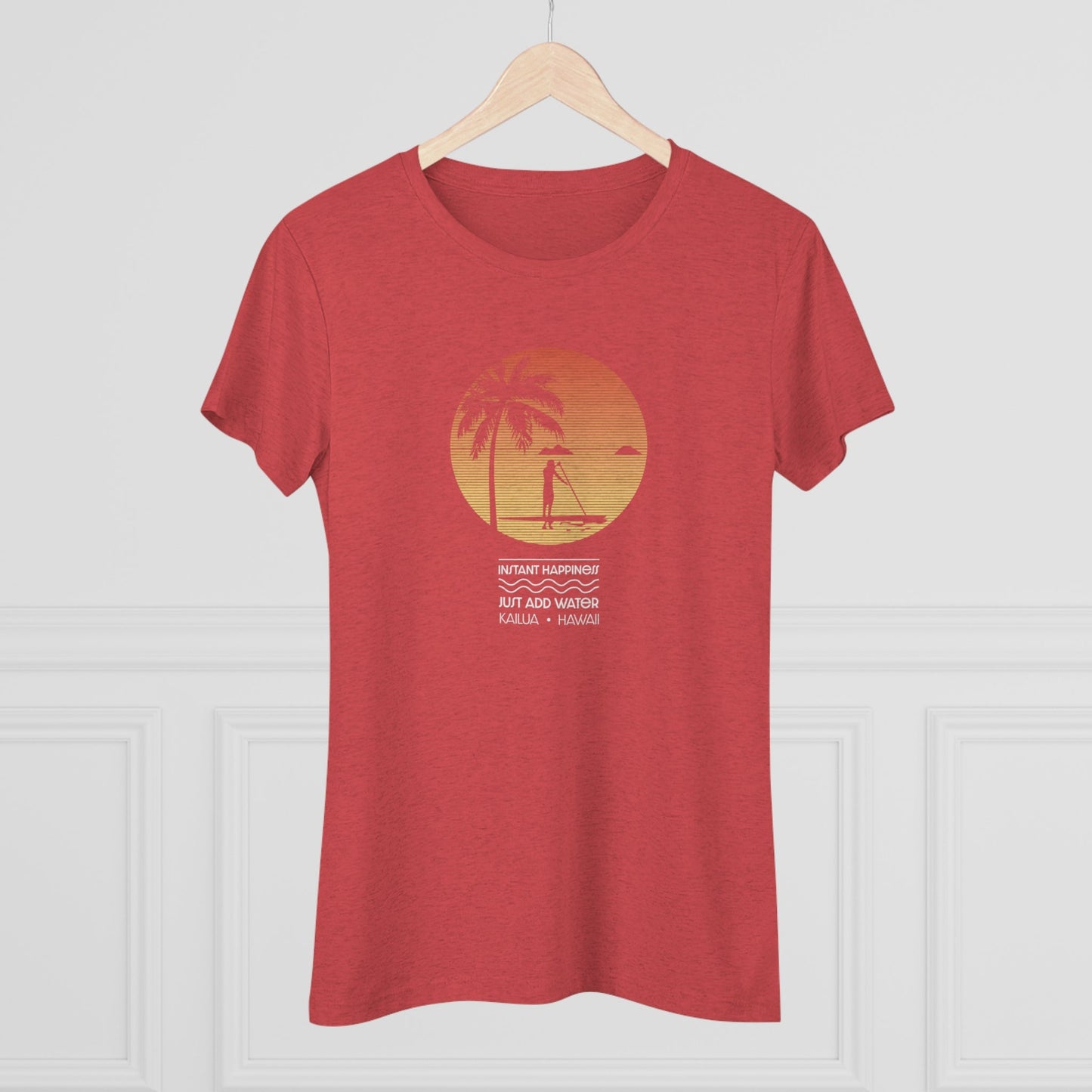 Instant Happiness Women's Triblend Tee - Global Village Kailua Boutique