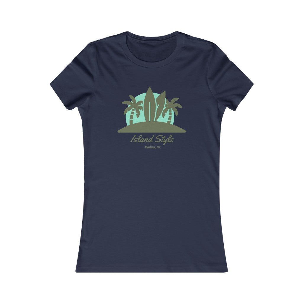 Island Style Fitted Tee Global Village Kailua Boutique