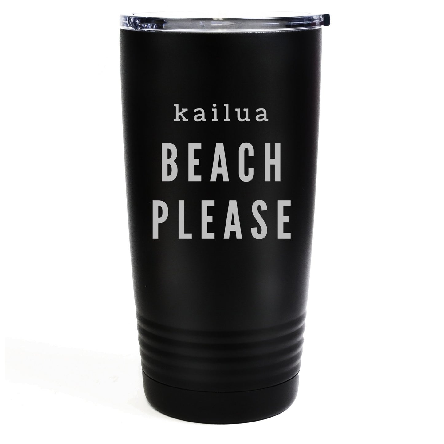 Kailua Beach Please 20oz Etched Tumbler Global Village Kailua Boutique