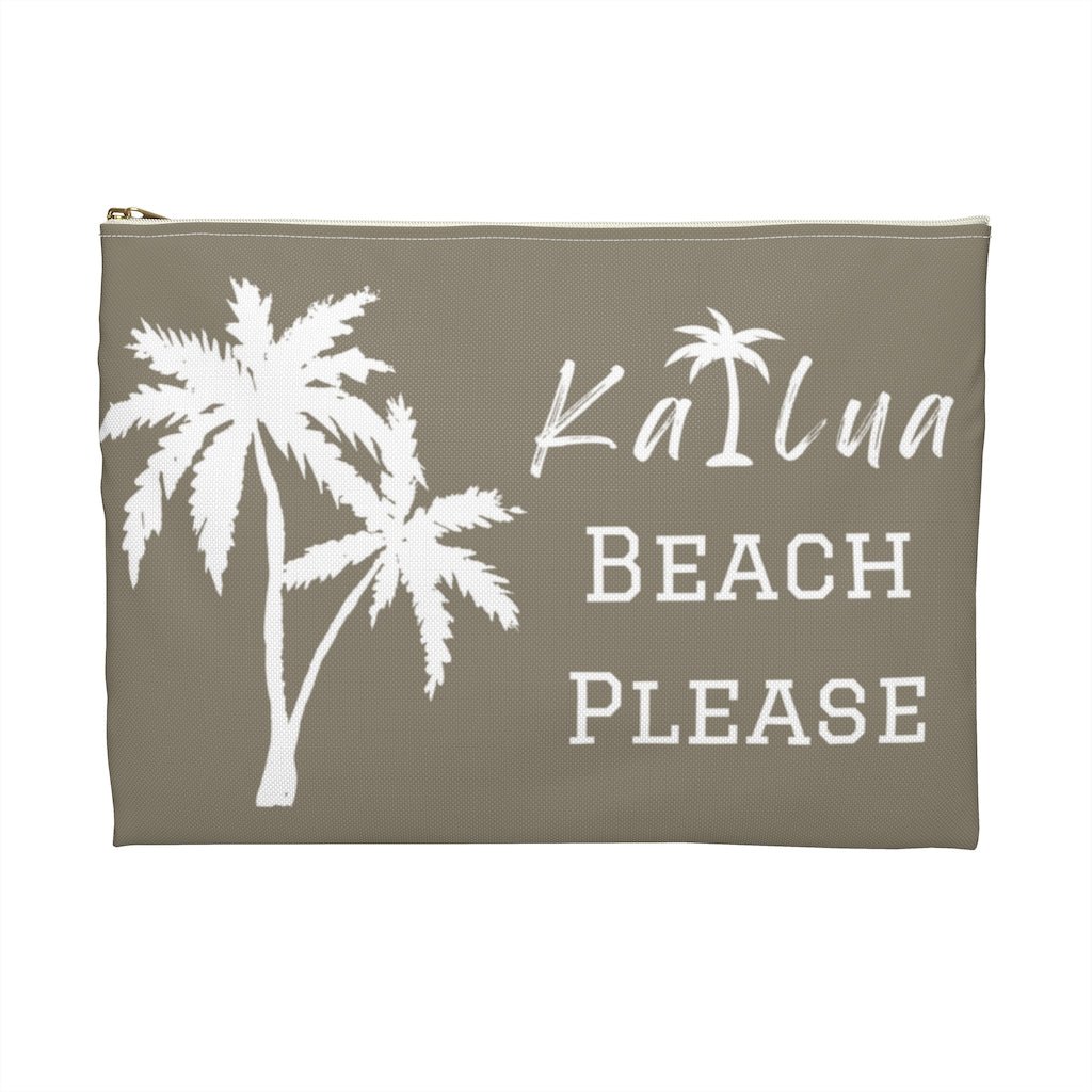 Kailua Beach Please Zip Pouch Global Village Kailua Boutique