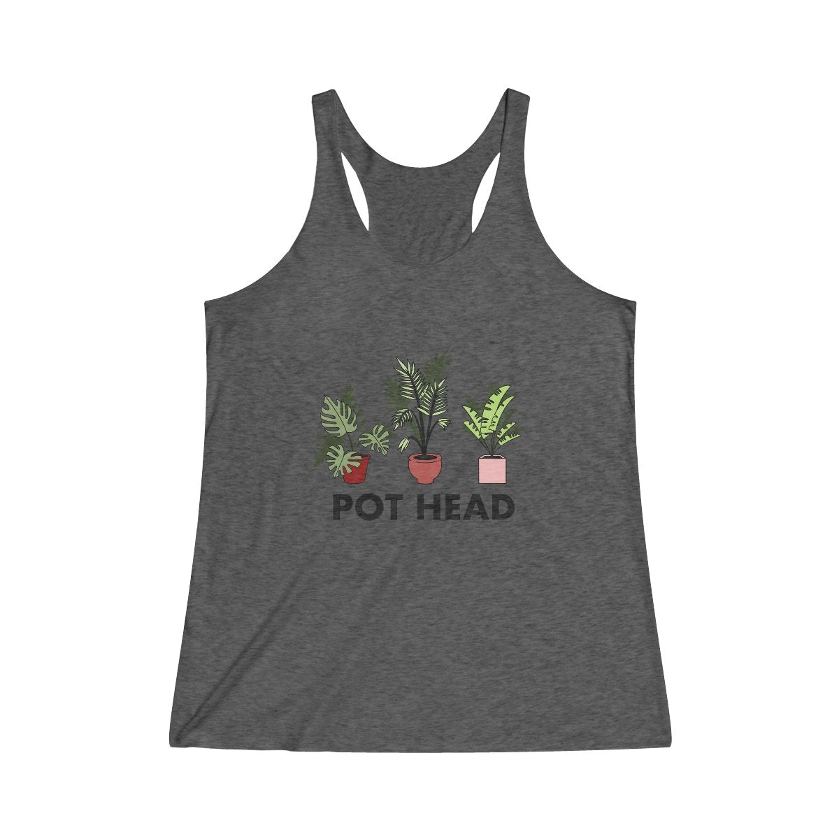 Kailua Tank Womenʻs Tropical Pot Head Tri-blend Global Village Kailua Boutique