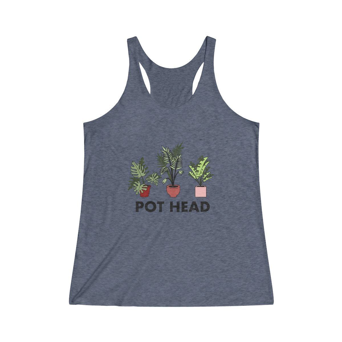 Kailua Tank Womenʻs Tropical Pot Head Tri-blend Global Village Kailua Boutique