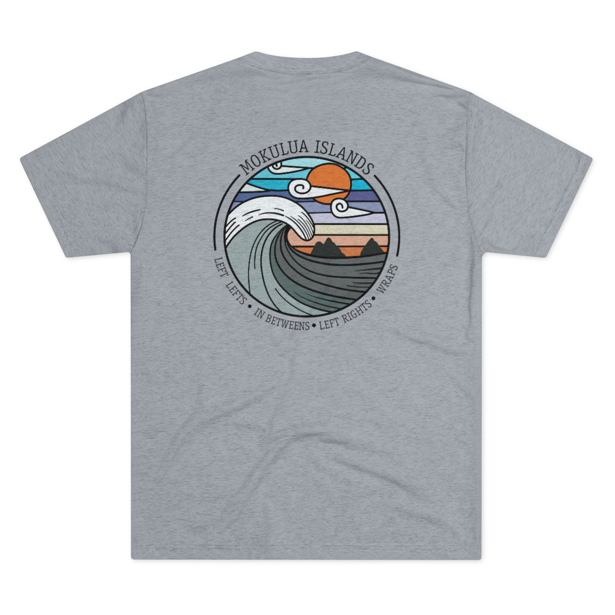 Kailua Tee Surf Spots Mokulua Islands Unisex Triblend Global Village Kailua Boutique