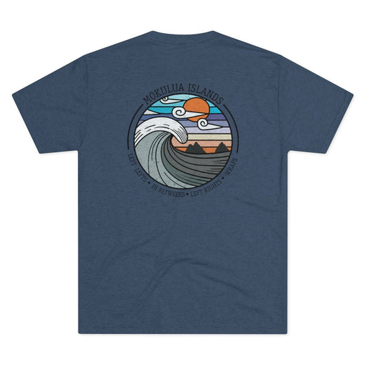 Kailua Tee Surf Spots Mokulua Islands Unisex Triblend Global Village Kailua Boutique