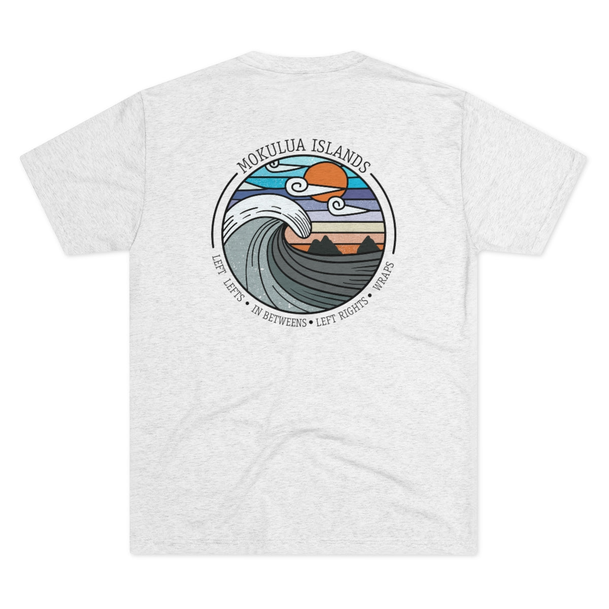 Kailua Tee Surf Spots Mokulua Islands Unisex Triblend Global Village Kailua Boutique