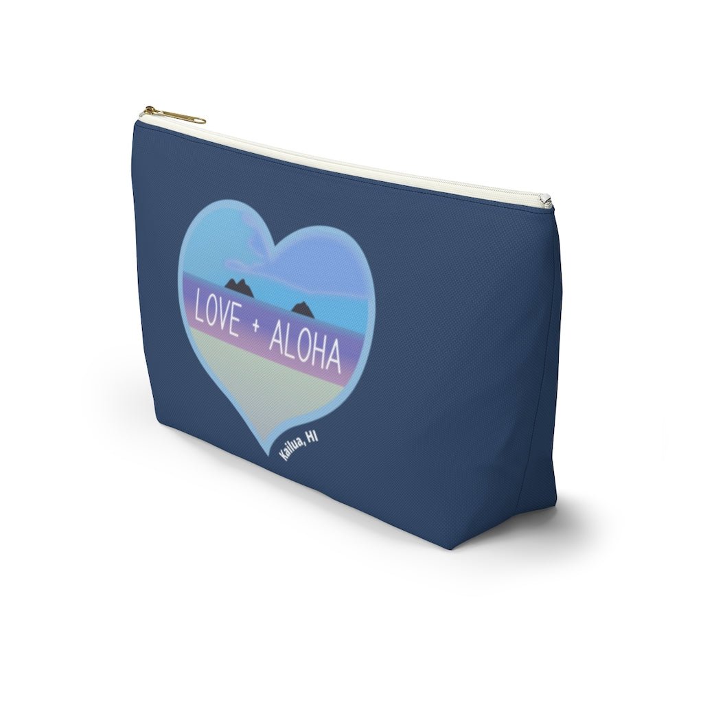 Love + Aloha Zip Pouch with T-Bottom Global Village Kailua Boutique