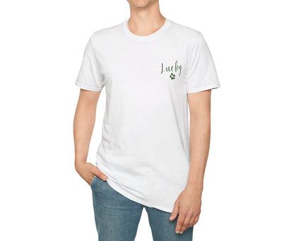 Lucky Hibiscus Left Chest Unisex Softstyle T-Shirt - Global Village Kailua Boutique