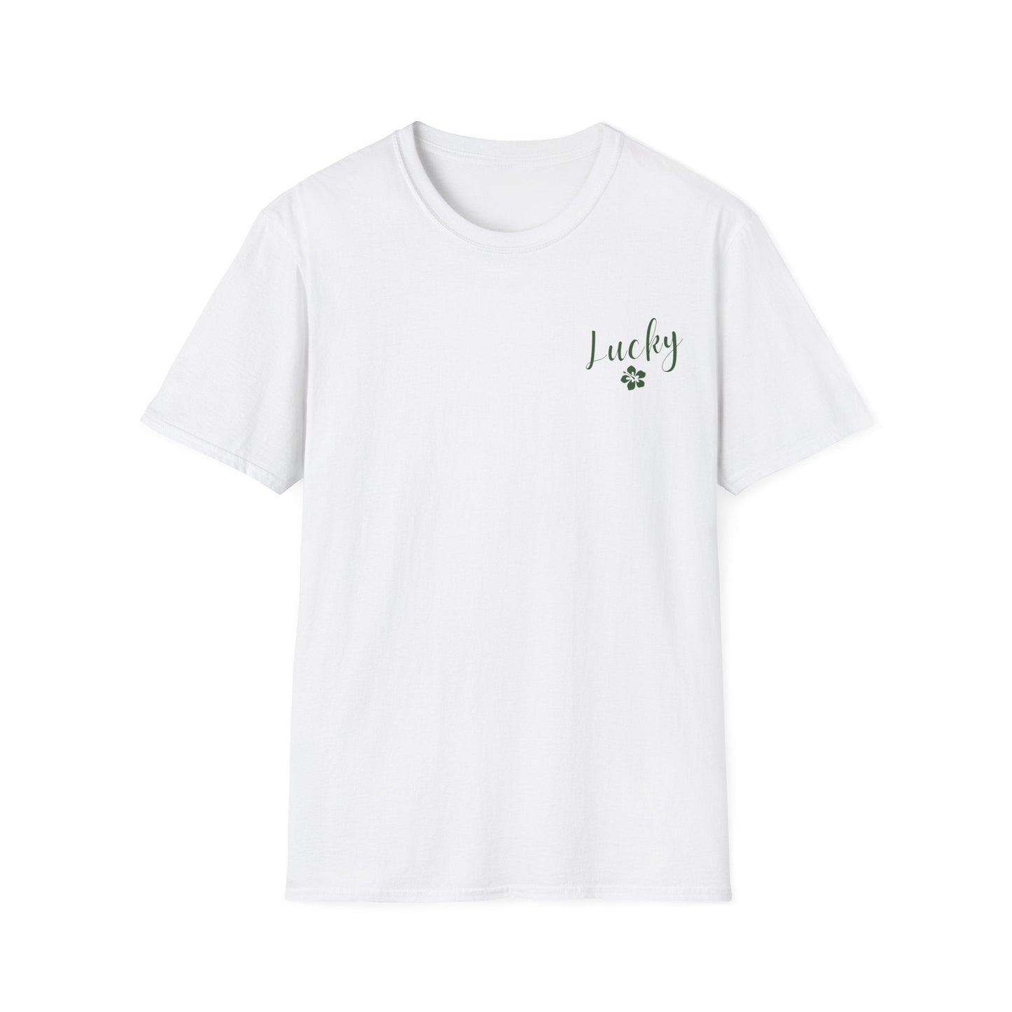 Lucky Hibiscus Left Chest Unisex Softstyle T-Shirt - Global Village Kailua Boutique