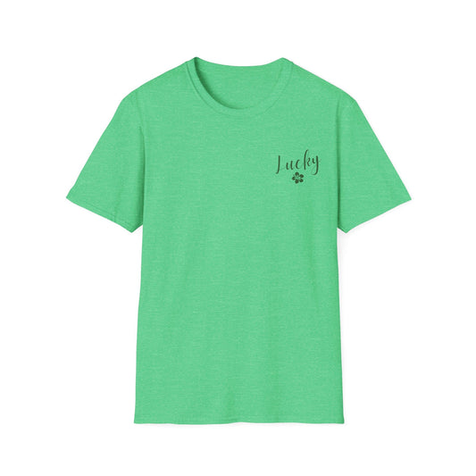 Lucky Hibiscus Left Chest Unisex Softstyle T-Shirt - Global Village Kailua Boutique