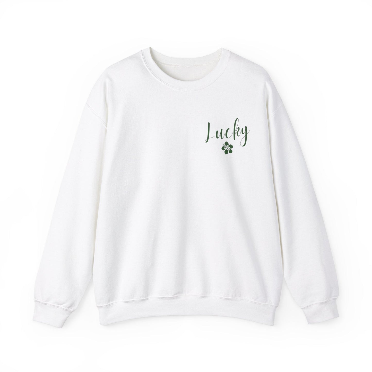 Lucky Hibiscus Stack Unisex Heavy Blend Crewneck Sweatshirt - Global Village Kailua Boutique