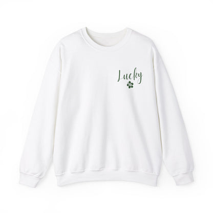 Lucky Hibiscus Stack Unisex Heavy Blend Crewneck Sweatshirt - Global Village Kailua Boutique