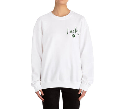 Lucky Hibiscus Stack Unisex Heavy Blend Crewneck Sweatshirt - Global Village Kailua Boutique