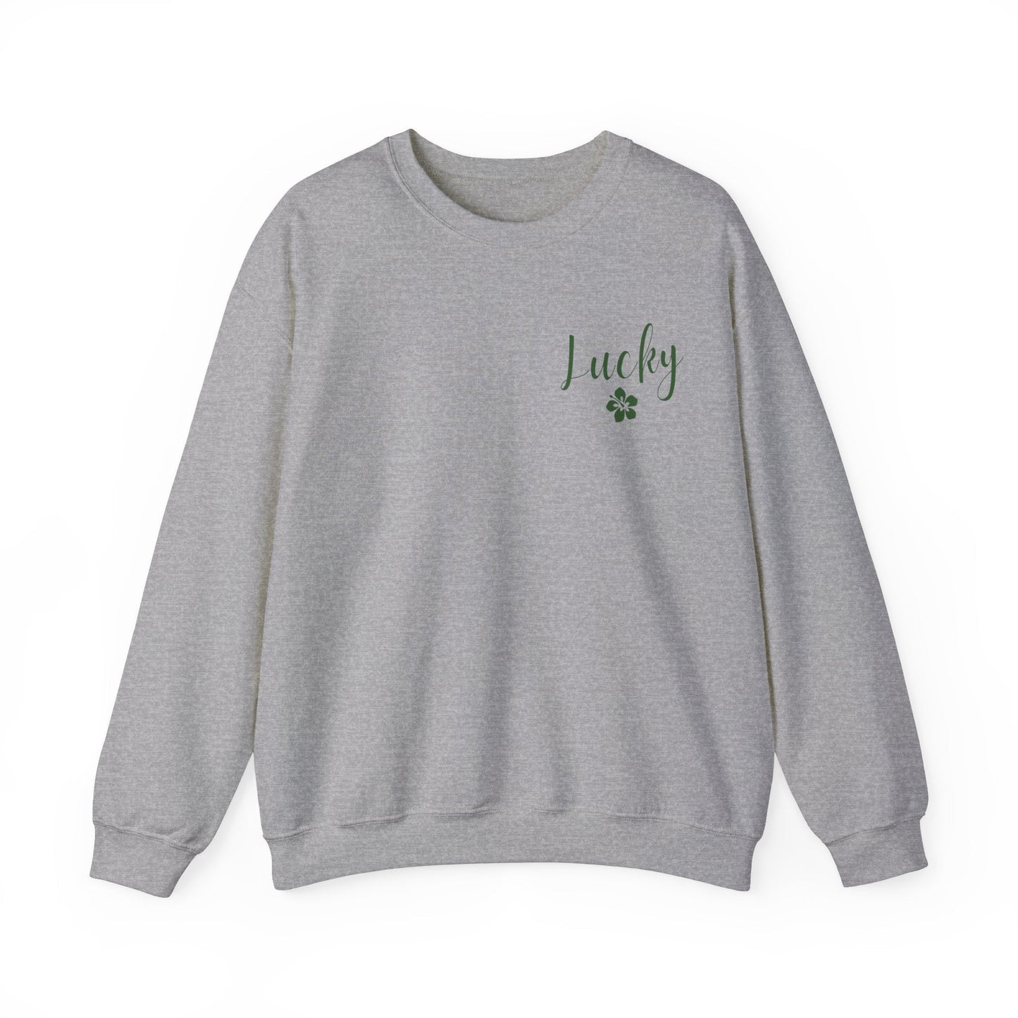 Lucky Hibiscus Stack Unisex Heavy Blend Crewneck Sweatshirt - Global Village Kailua Boutique