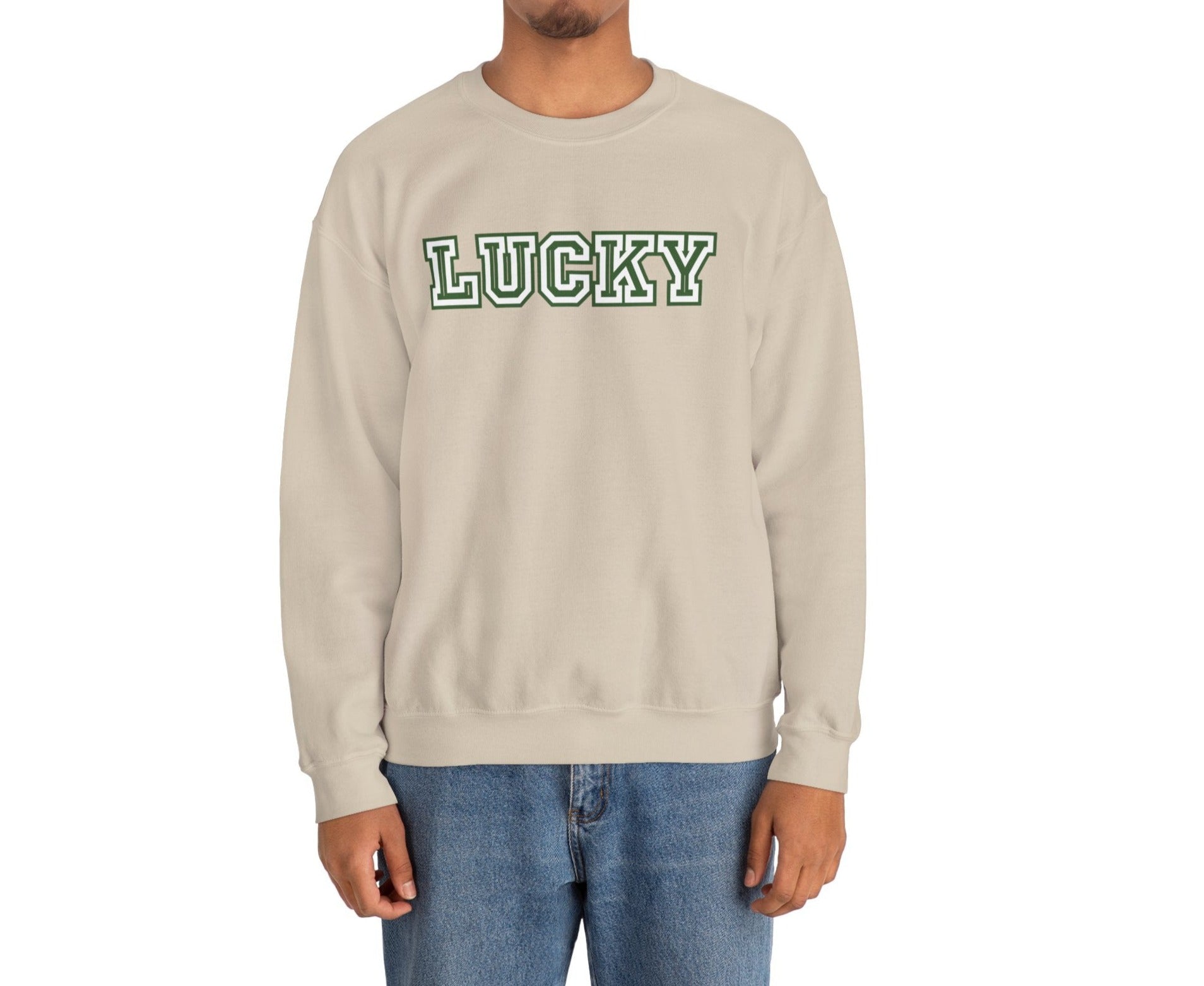 Lucky Varsity Unisex Heavy Blend Crewneck Sweatshirt - Global Village Kailua Boutique