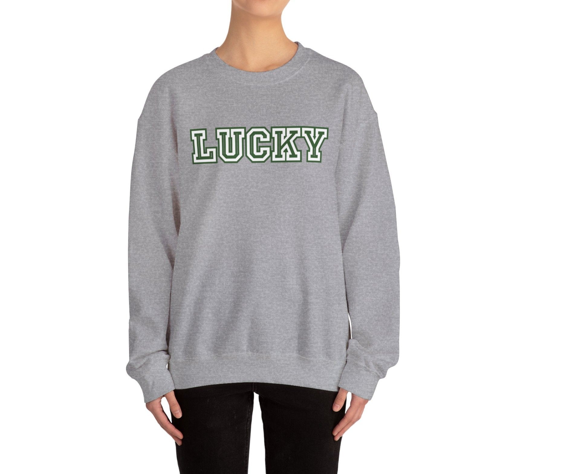 Lucky Varsity Unisex Heavy Blend Crewneck Sweatshirt - Global Village Kailua Boutique