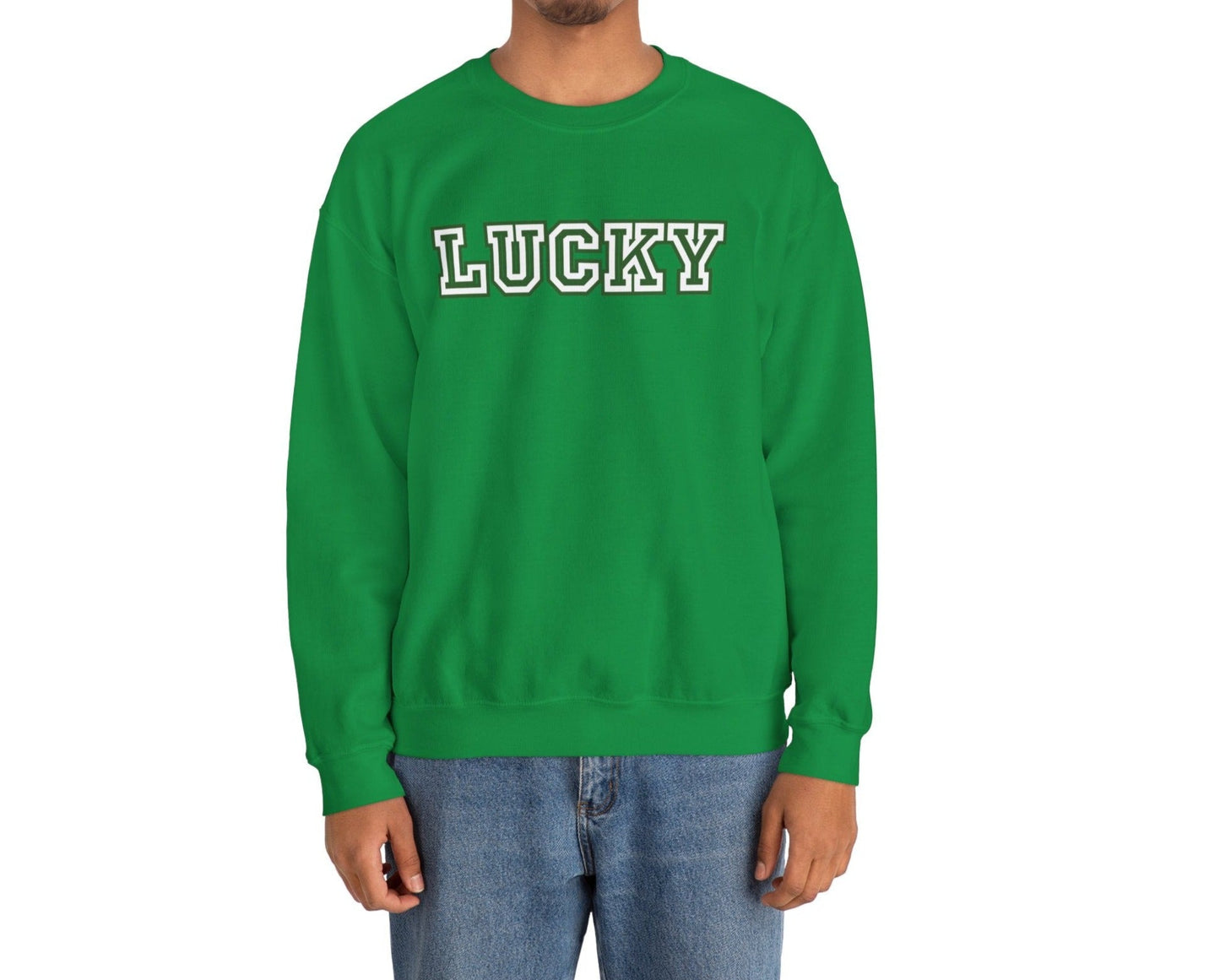 Lucky Varsity Unisex Heavy Blend Crewneck Sweatshirt - Global Village Kailua Boutique