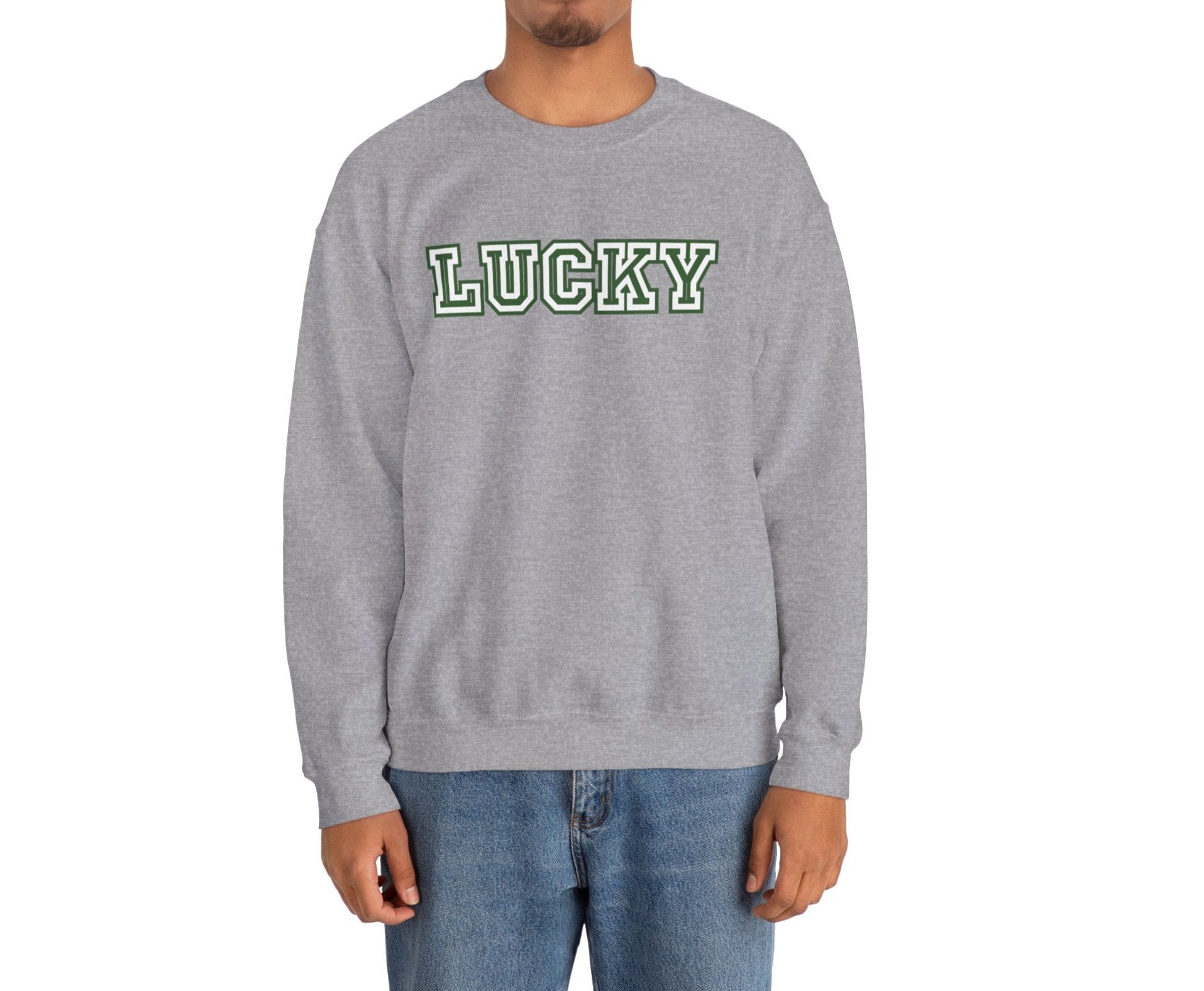 Lucky Varsity Unisex Heavy Blend Crewneck Sweatshirt - Global Village Kailua Boutique