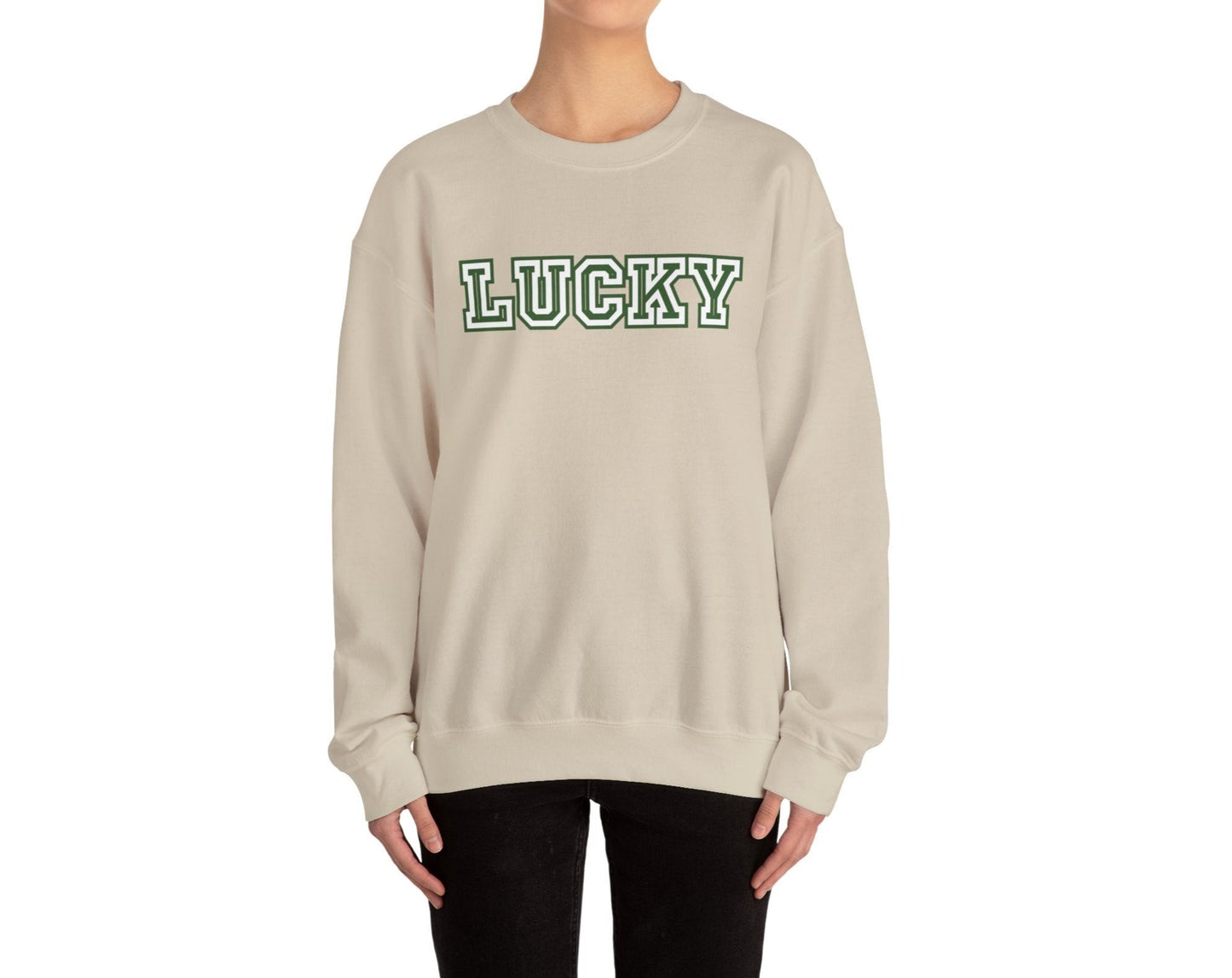 Lucky Varsity Unisex Heavy Blend Crewneck Sweatshirt - Global Village Kailua Boutique