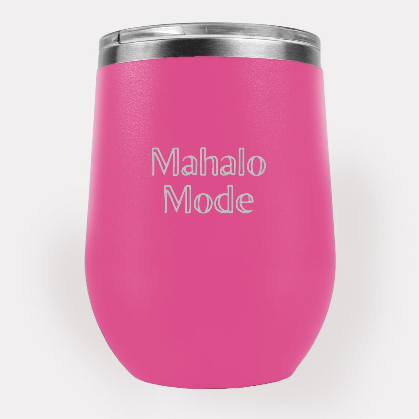 Mahalo Mode 12oz Etched Tumbler Global Village Kailua Boutique