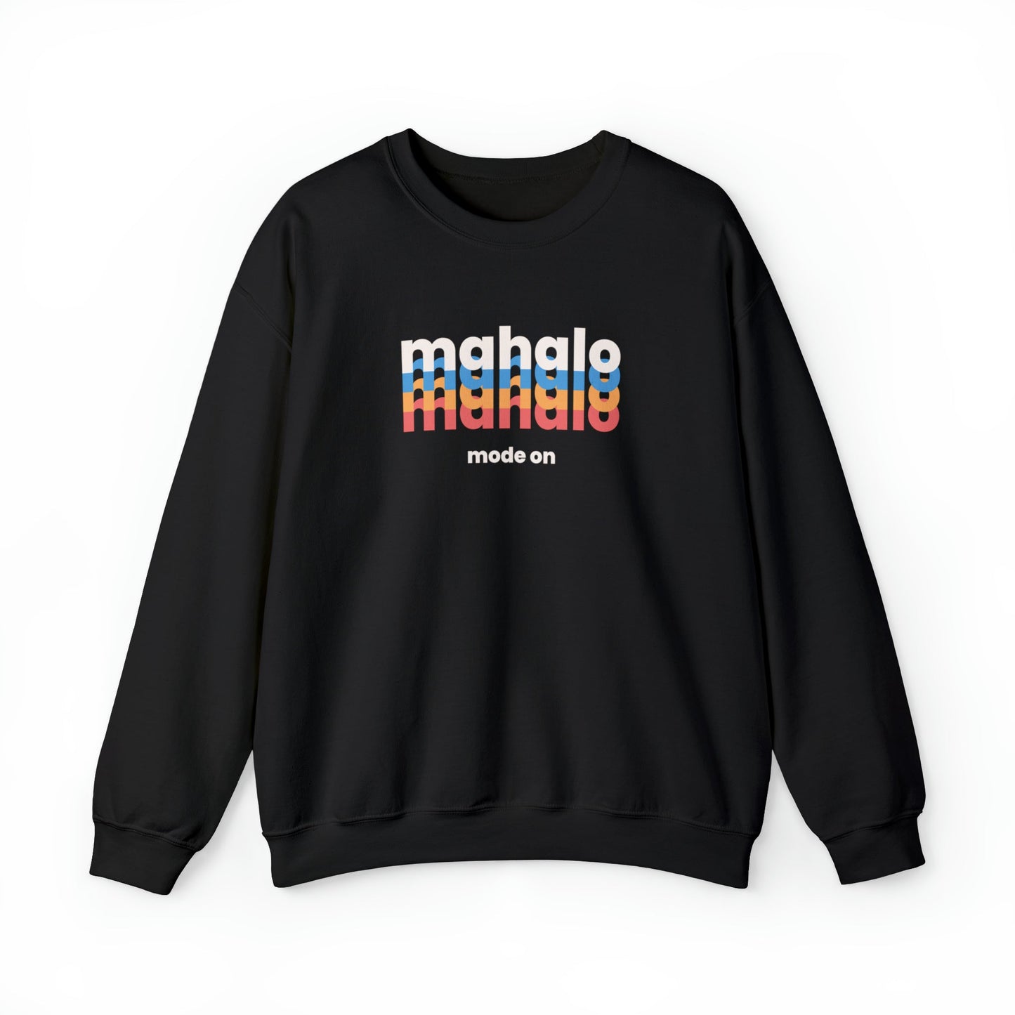 Mahalo Mode Triple Unisex Heavy Blend Crewneck Sweatshirt - Global Village Kailua Boutique