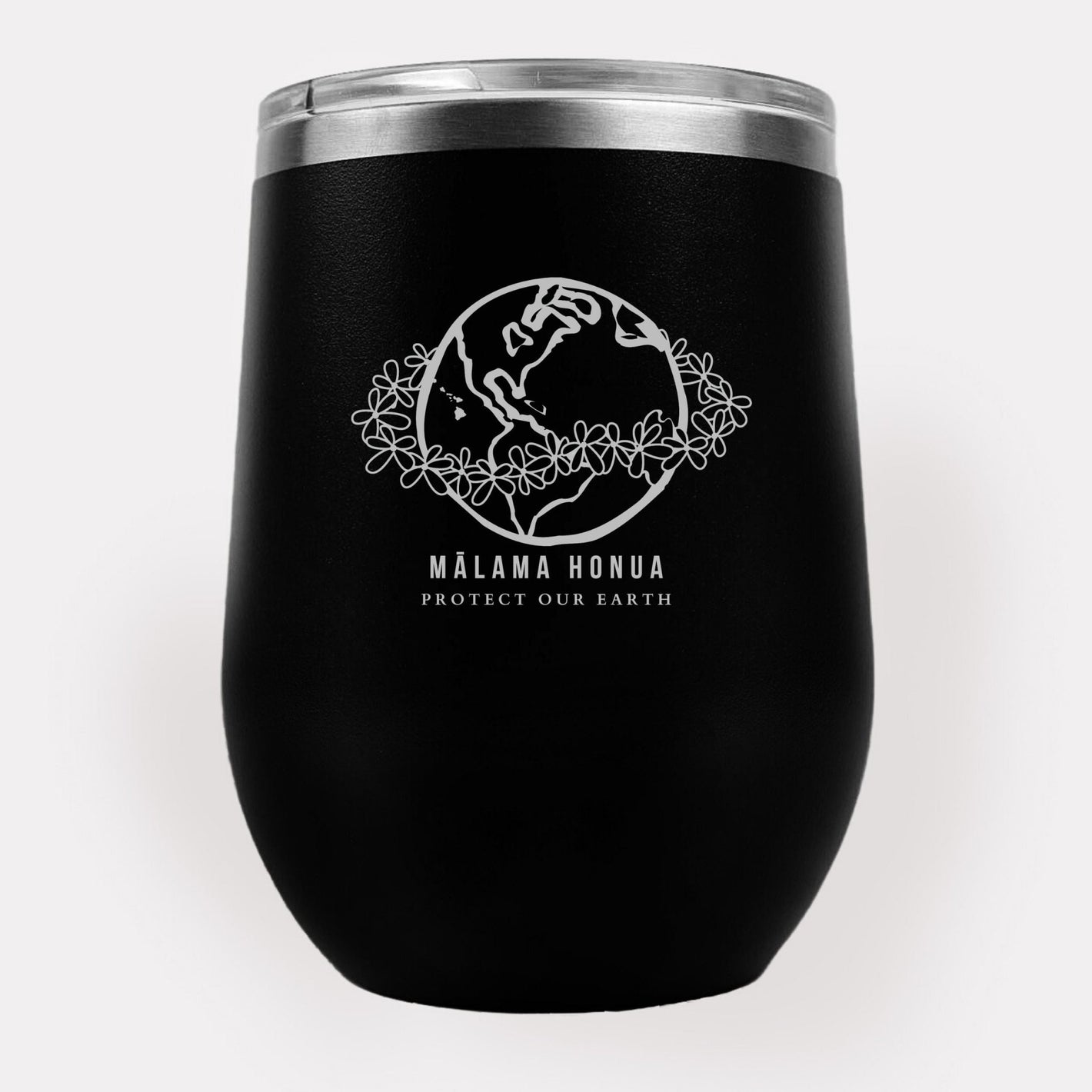 Mālama Honua 12oz Etched Tumbler - Global Village Kailua Boutique