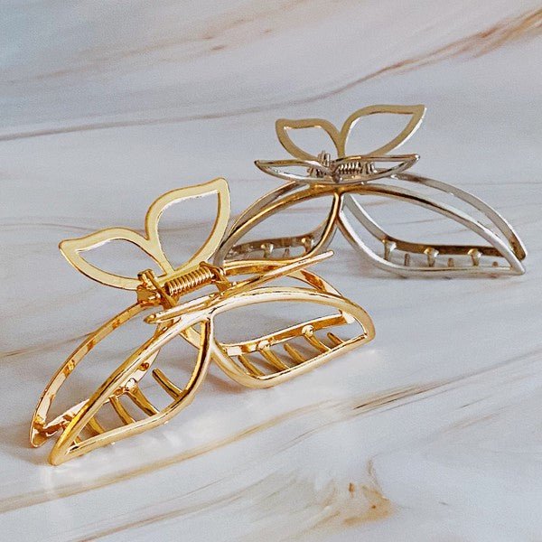 Cutout Butterfly Hair Claw Set Of 2 Global Village Kailua Boutique