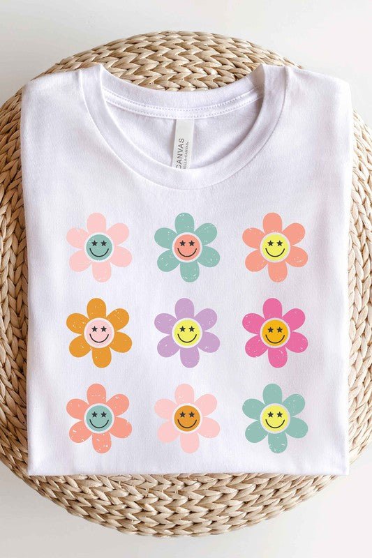 Smiley Flower Unisex Tee Global Village Kailua Boutique