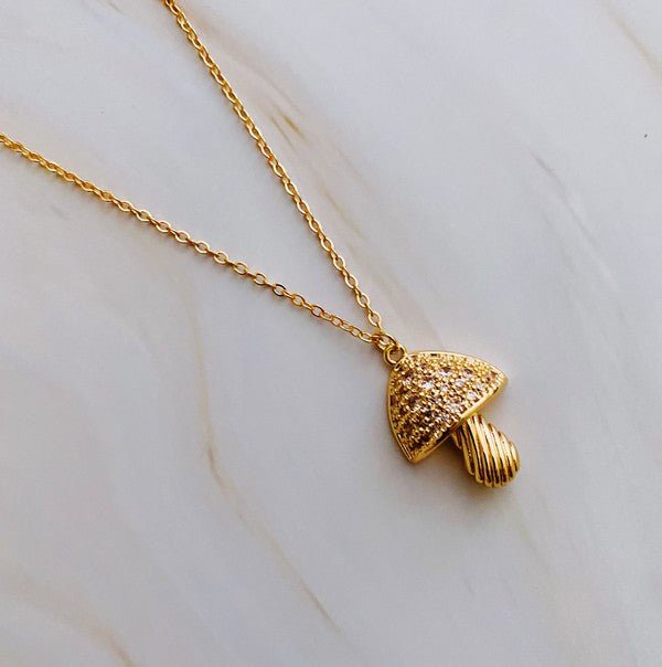 Mushroom Pendant Necklace - Global Village Kailua Boutique