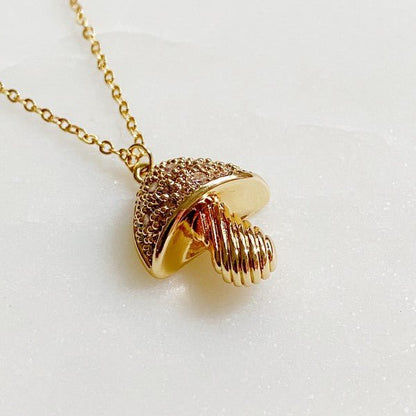 Mushroom Pendant Necklace - Global Village Kailua Boutique