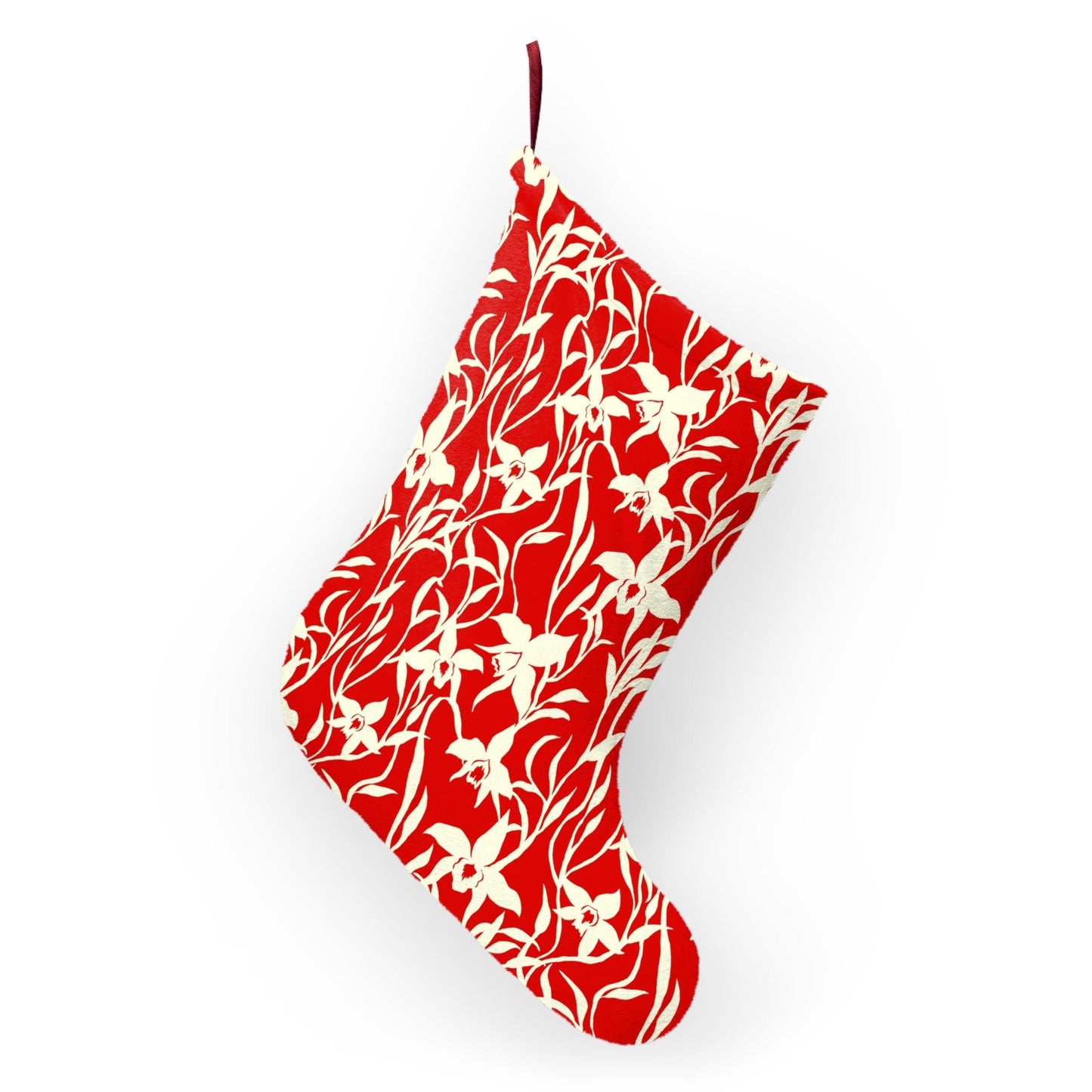 Orchid Red Christmas Stockings - Global Village Kailua Boutique