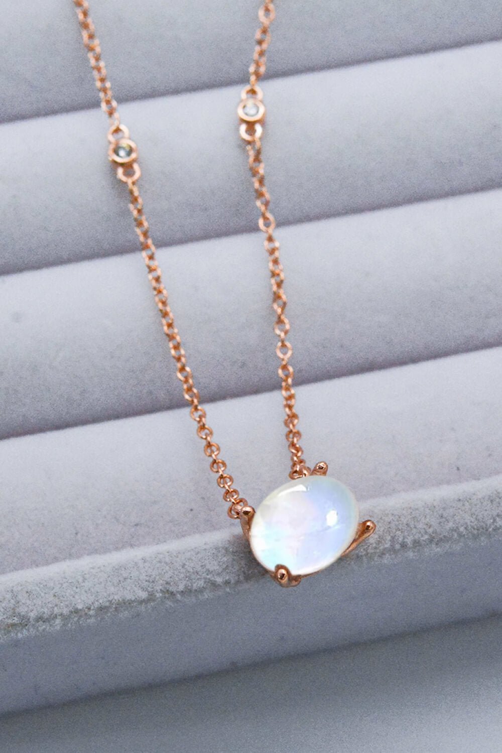 Oval Moonstone Pendant Necklace - Global Village Kailua Boutique